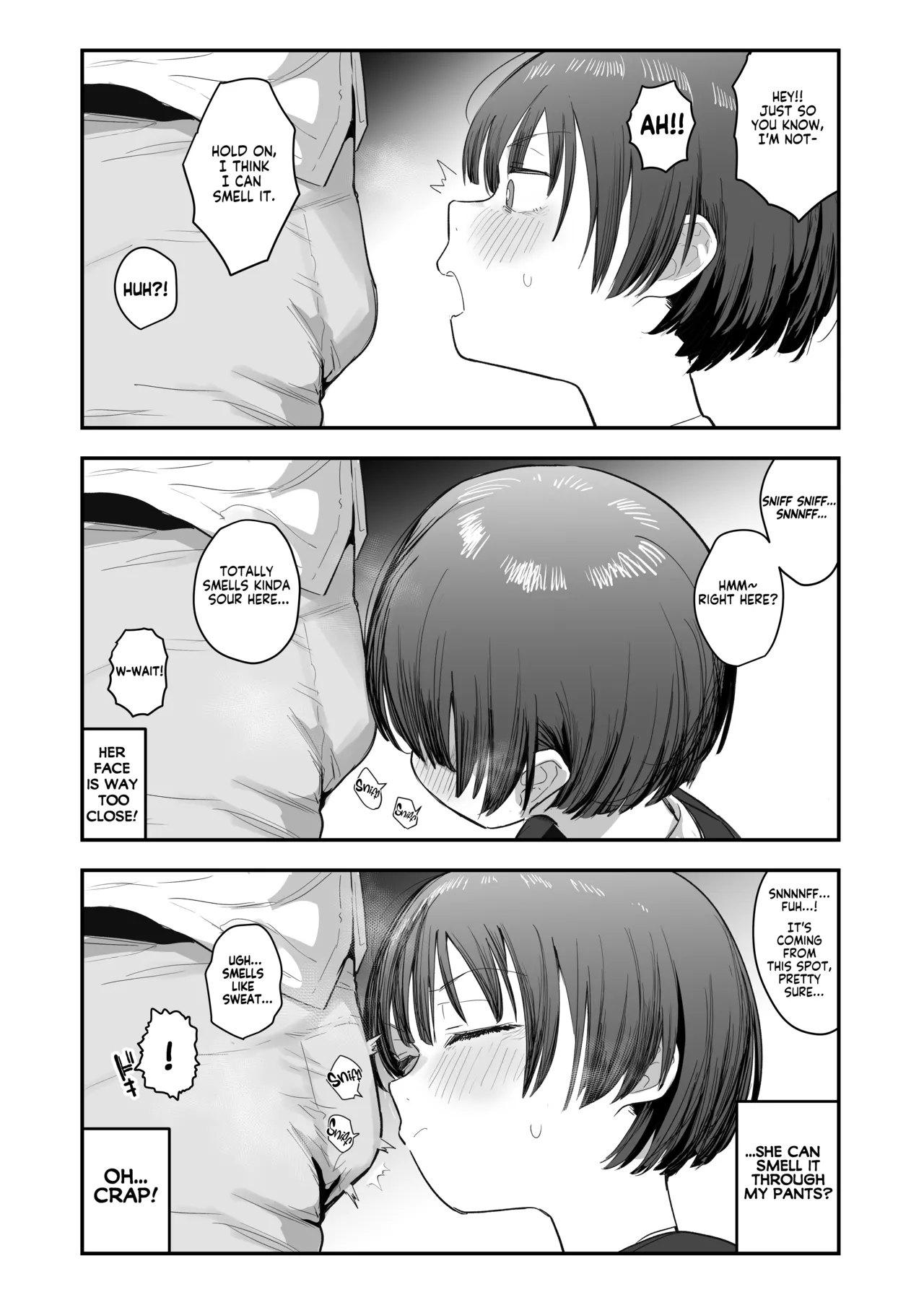 My best friend was into the "cock-sniffing doujin" that I love! And now we're pervy sex friends! | Bokutachi, Seiheki Friend. ~Onna Tomodachi no Aidokusho wa Ore no Daisuki na 'Chin Kagi Ero Manga' deshita~ Zenpen porn comic picture 11