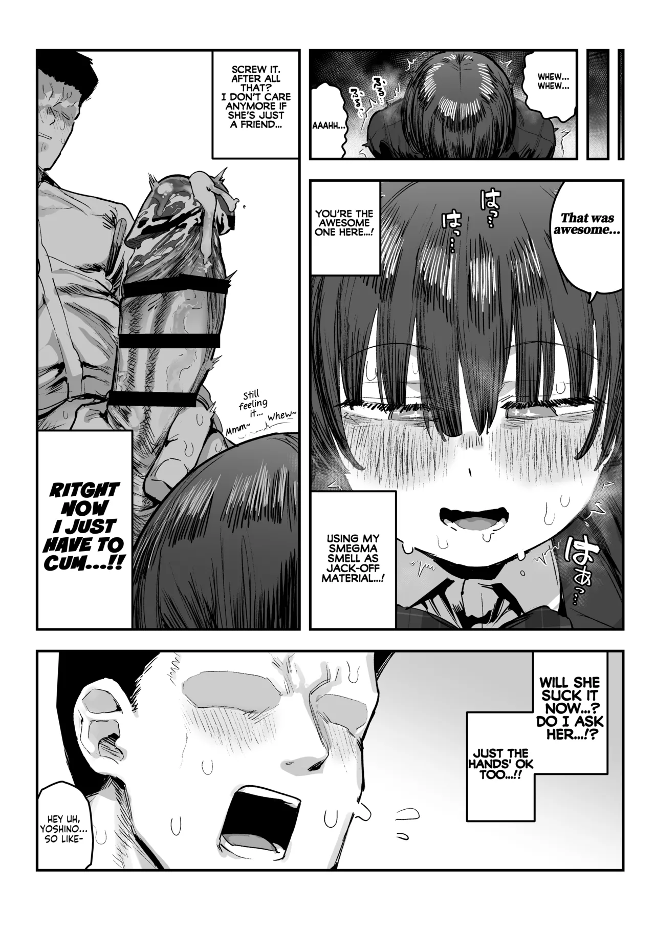 My best friend was into the "cock-sniffing doujin" that I love! And now we're pervy sex friends! | Bokutachi, Seiheki Friend. ~Onna Tomodachi no Aidokusho wa Ore no Daisuki na 'Chin Kagi Ero Manga' deshita~ Zenpen porn comic picture 26
