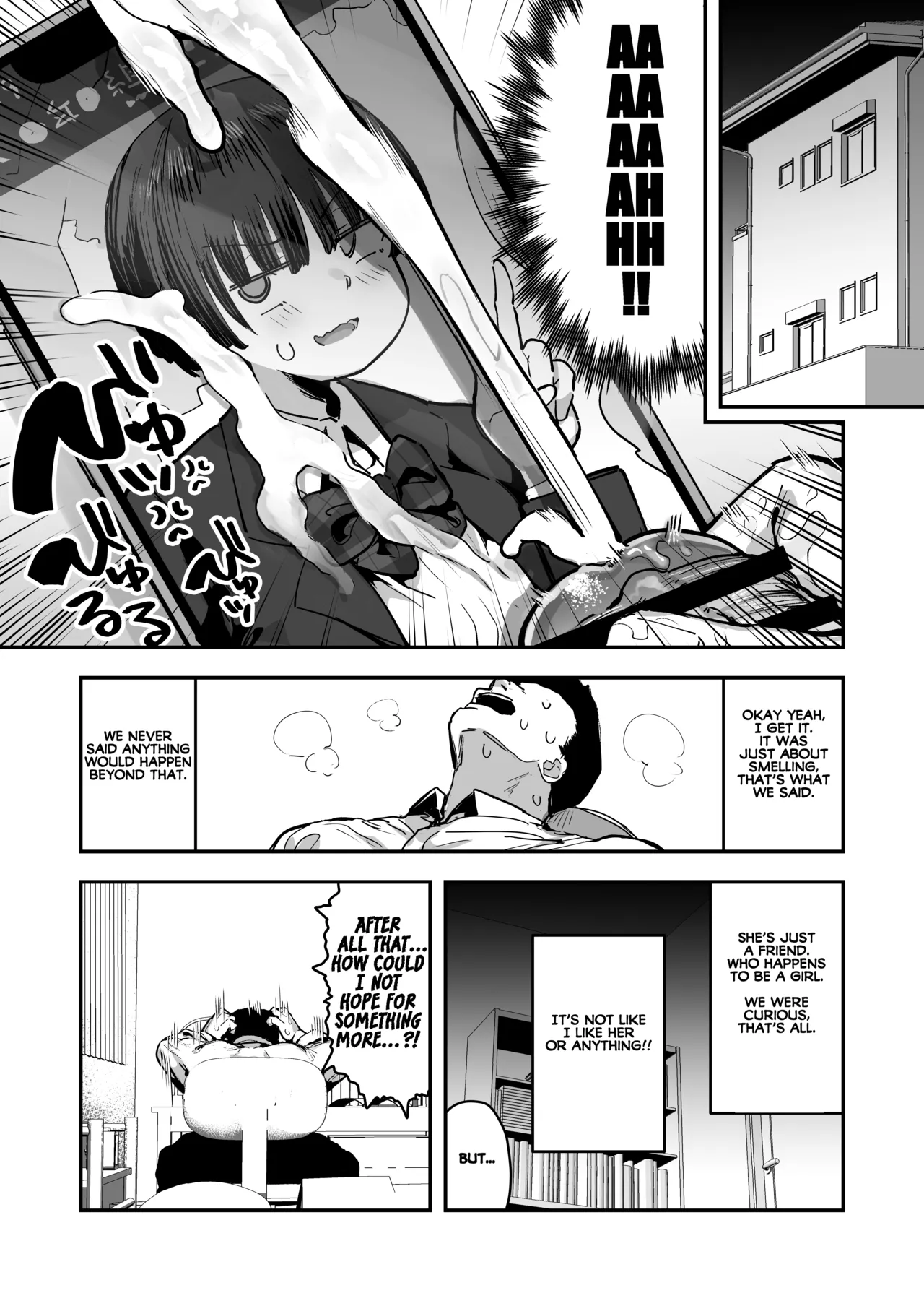 My best friend was into the "cock-sniffing doujin" that I love! And now we're pervy sex friends! | Bokutachi, Seiheki Friend. ~Onna Tomodachi no Aidokusho wa Ore no Daisuki na 'Chin Kagi Ero Manga' deshita~ Zenpen porn comic picture 28