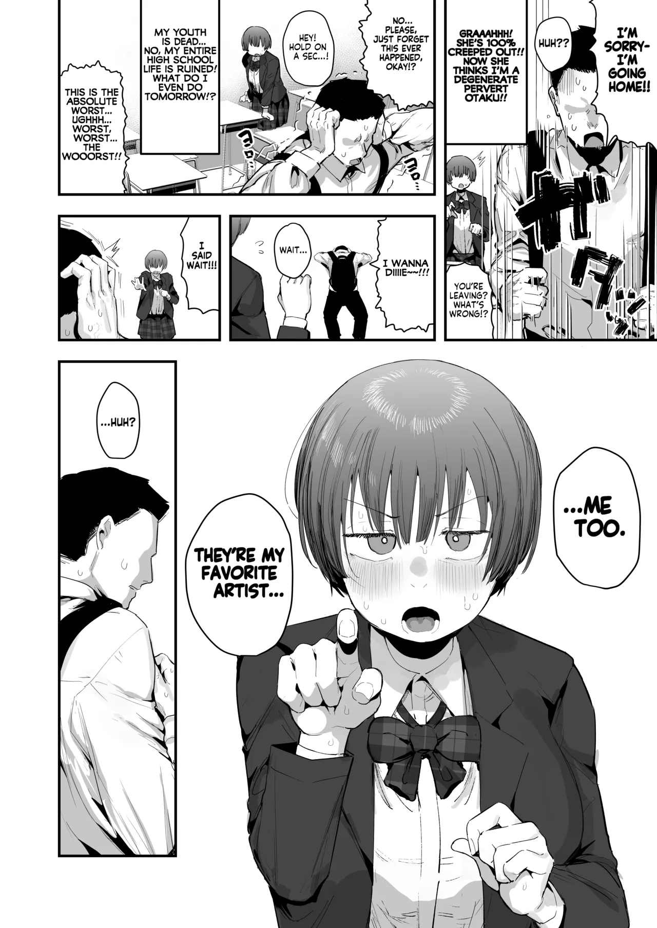 My best friend was into the "cock-sniffing doujin" that I love! And now we're pervy sex friends! | Bokutachi, Seiheki Friend. ~Onna Tomodachi no Aidokusho wa Ore no Daisuki na 'Chin Kagi Ero Manga' deshita~ Zenpen porn comic picture 5