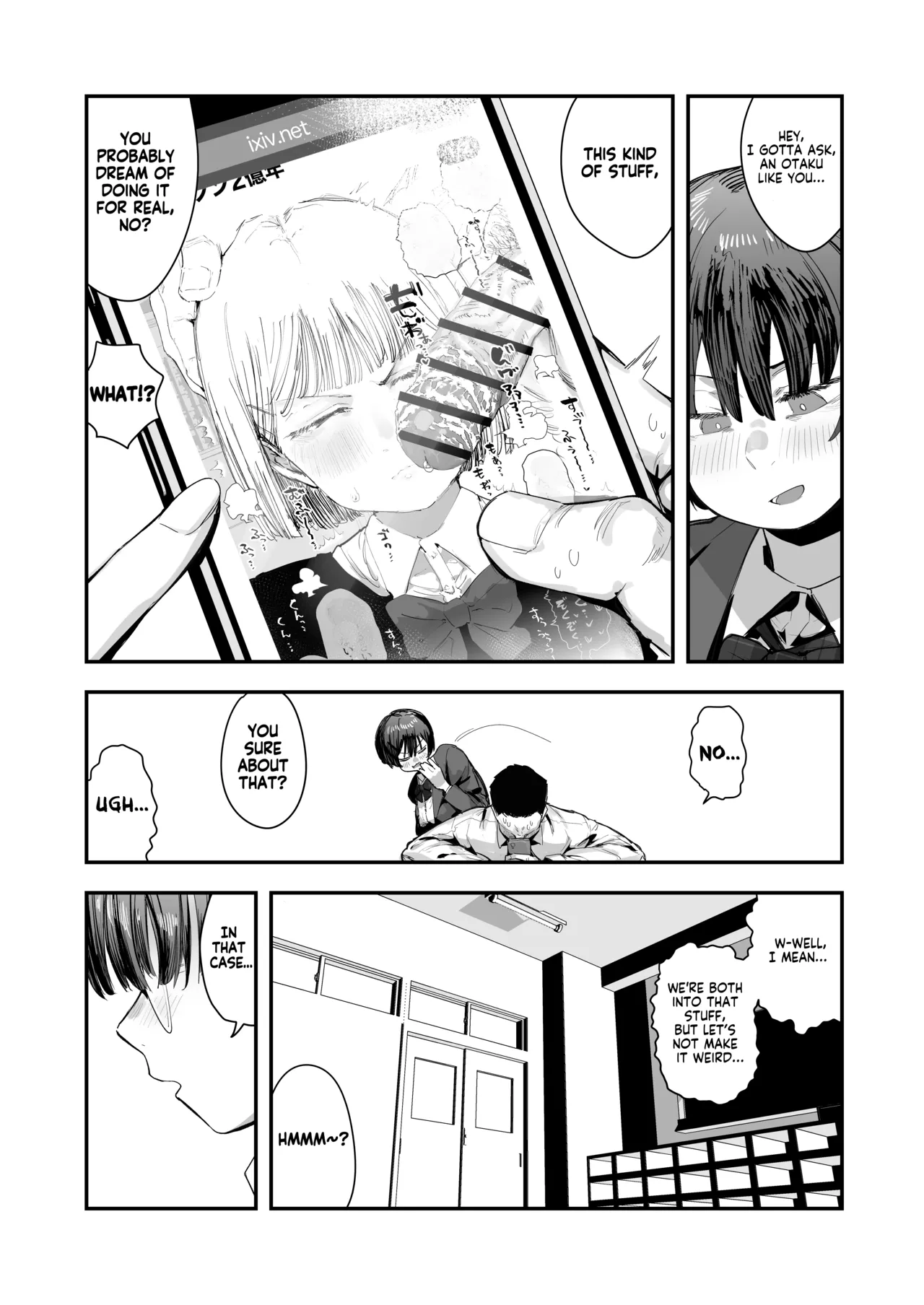 My best friend was into the "cock-sniffing doujin" that I love! And now we're pervy sex friends! | Bokutachi, Seiheki Friend. ~Onna Tomodachi no Aidokusho wa Ore no Daisuki na 'Chin Kagi Ero Manga' deshita~ Zenpen porn comic picture 7