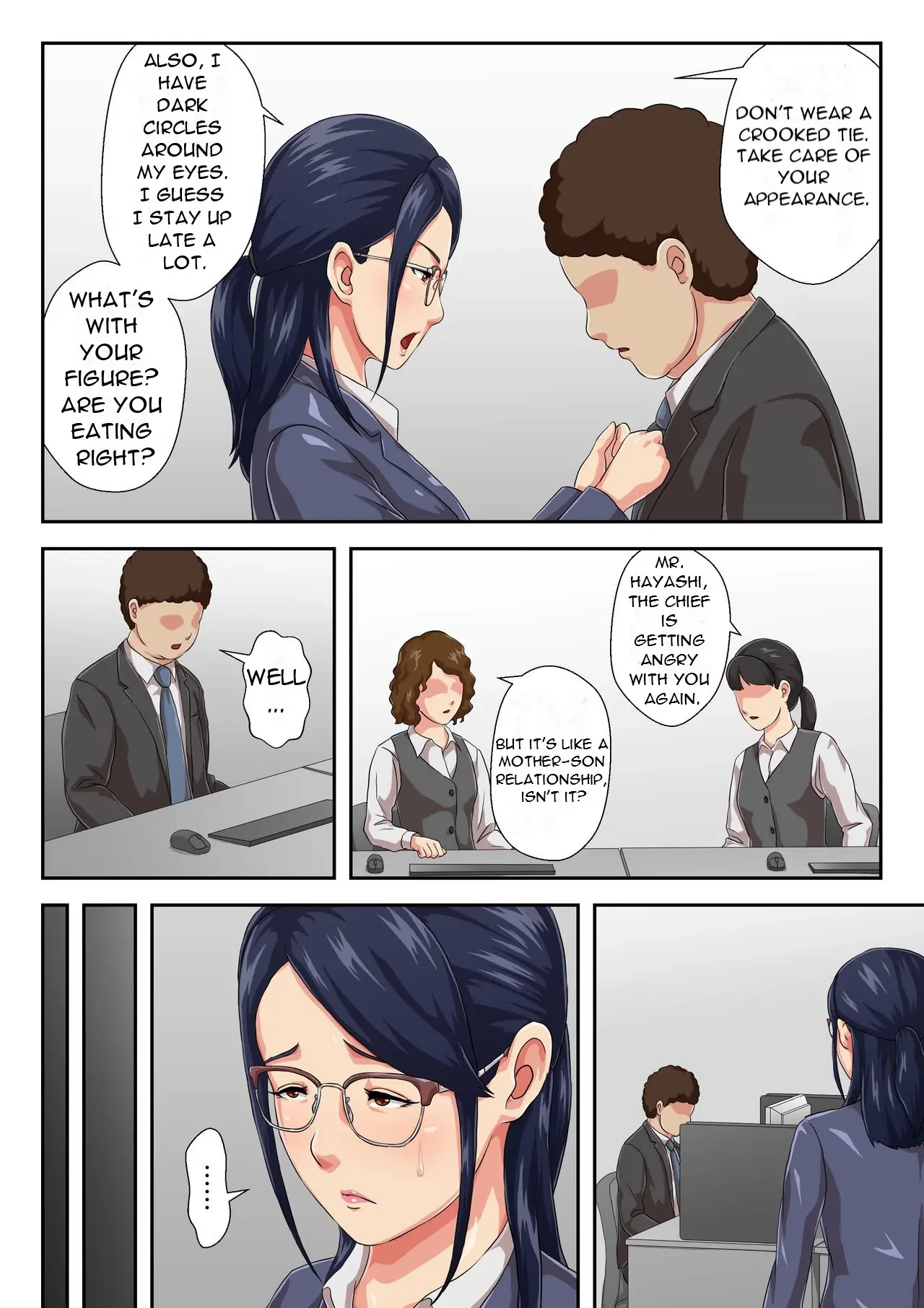My Female Boss is My Estranged Mother | Onnajoushi wa Ikiwakareta Haha porn comic picture 3