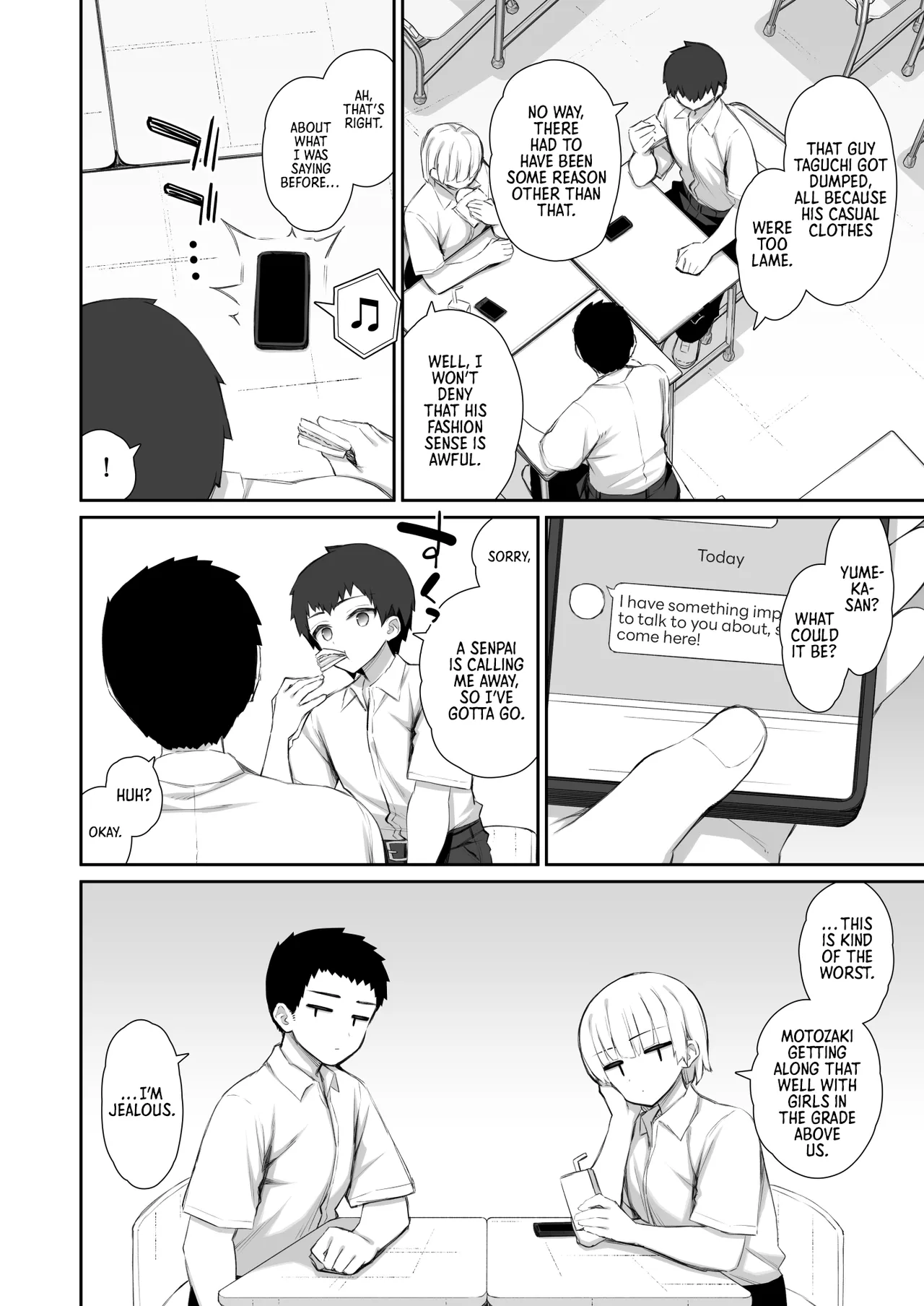 My Runaway Senpai Is Too Easy 4 | Iede Gal na Senpai wa Kantan ni Yarasete Kureru 4 porn comic picture 4