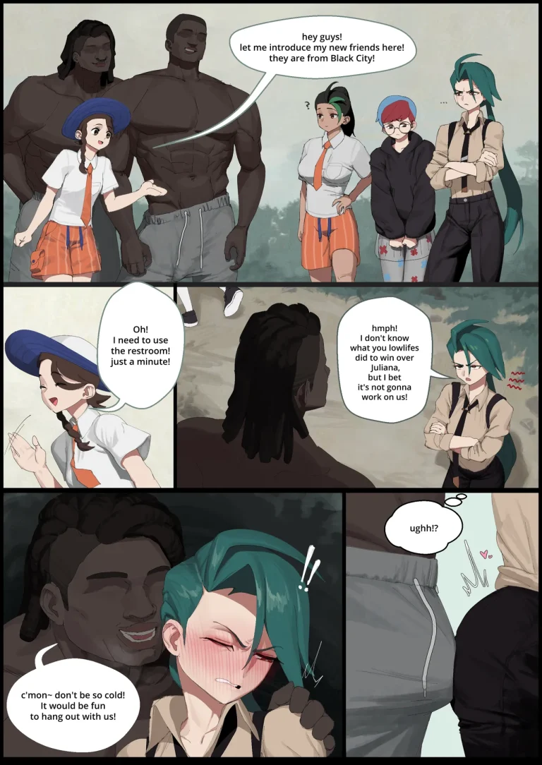 Nemona, Penny & Rika get BLACKED porn comic picture 1