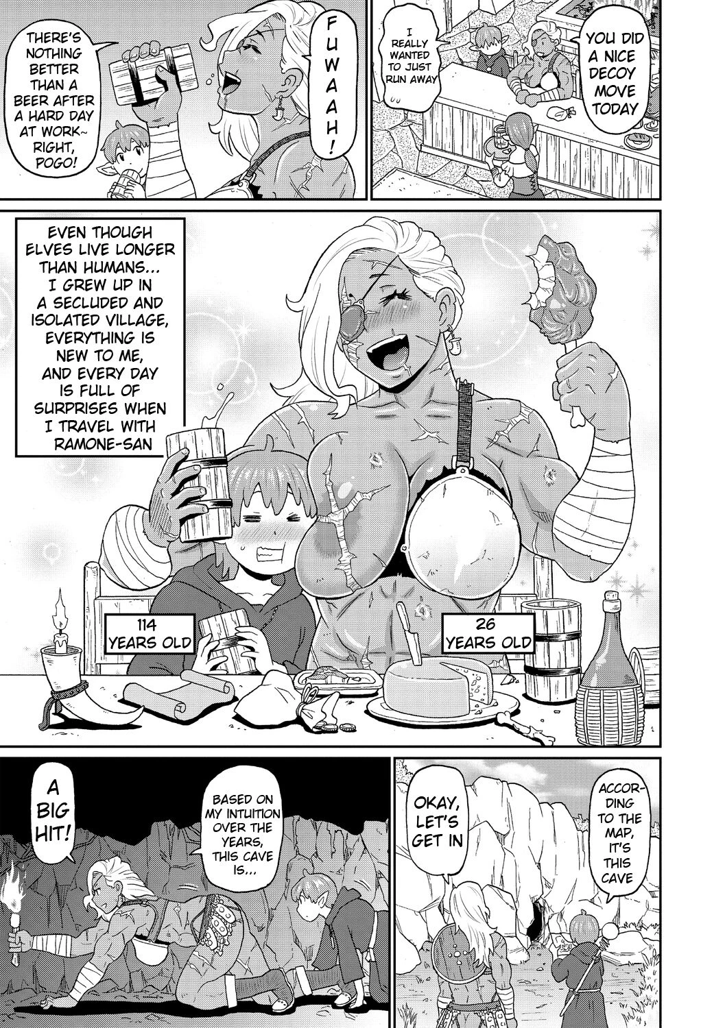 Rekisen no Onna Senshi to Boku no Tabi 1-2 | My Journey With a Seasoned Female Warrior part 1-2 porn comic picture 3