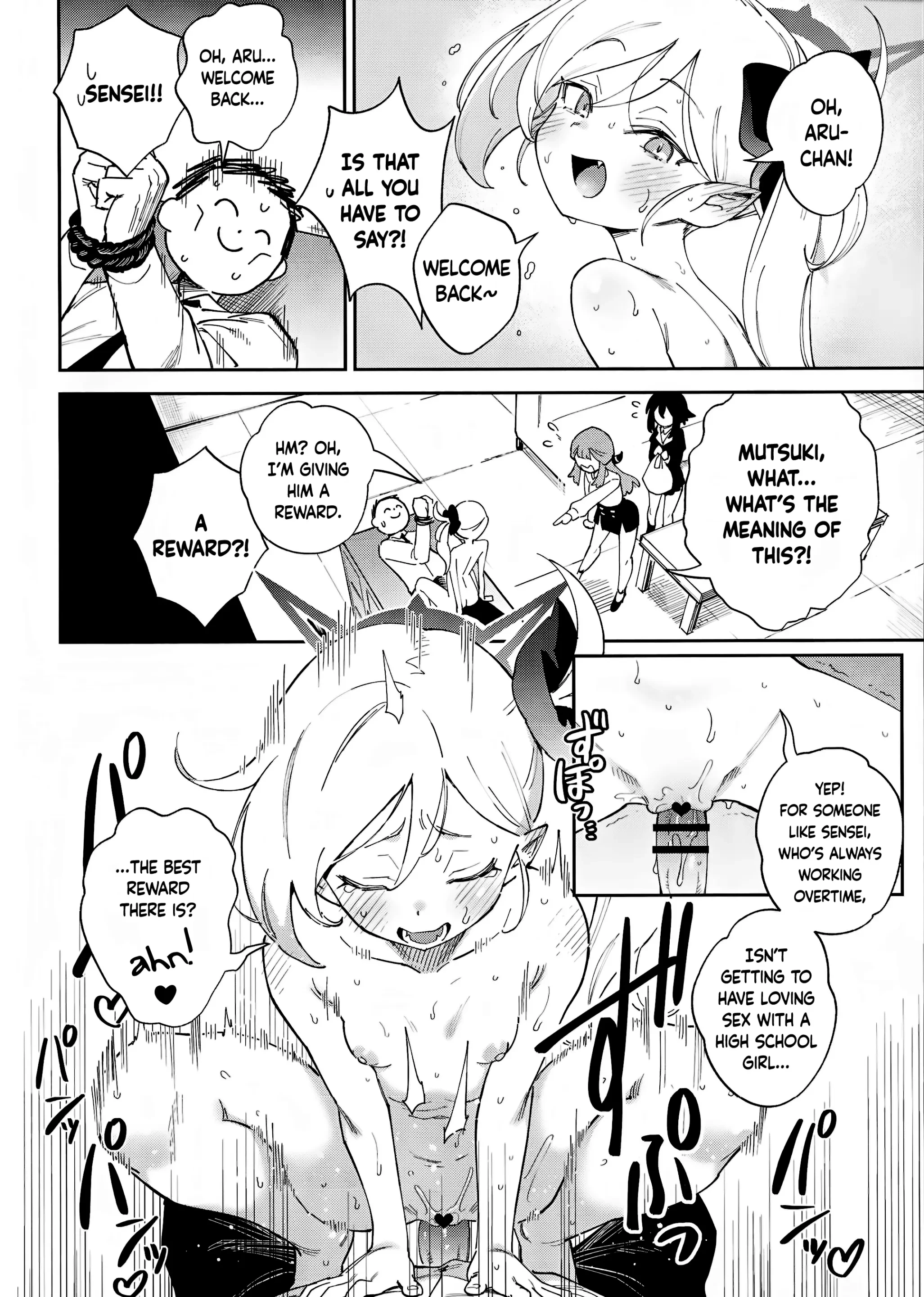 Sensei to Seito no Kankei tte Konna ni mo Open nanoo!? porn comic picture 4