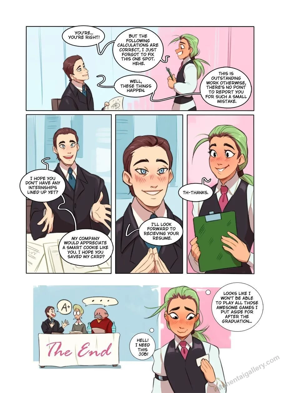 Simple work porn comic picture 14