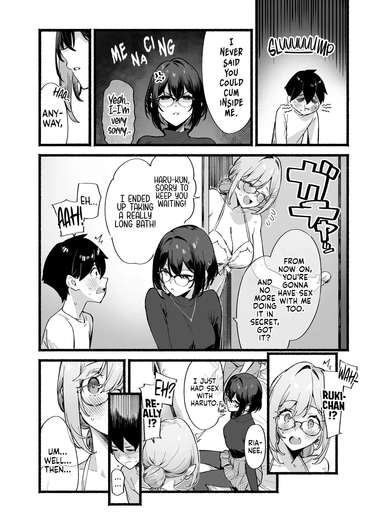 Sister Contrast My Doting Onee-chans and Our Intense Sex Life | Sister Contrast Dekiai Onee-chan to Noumitsu Seikatsu porn comic picture 57