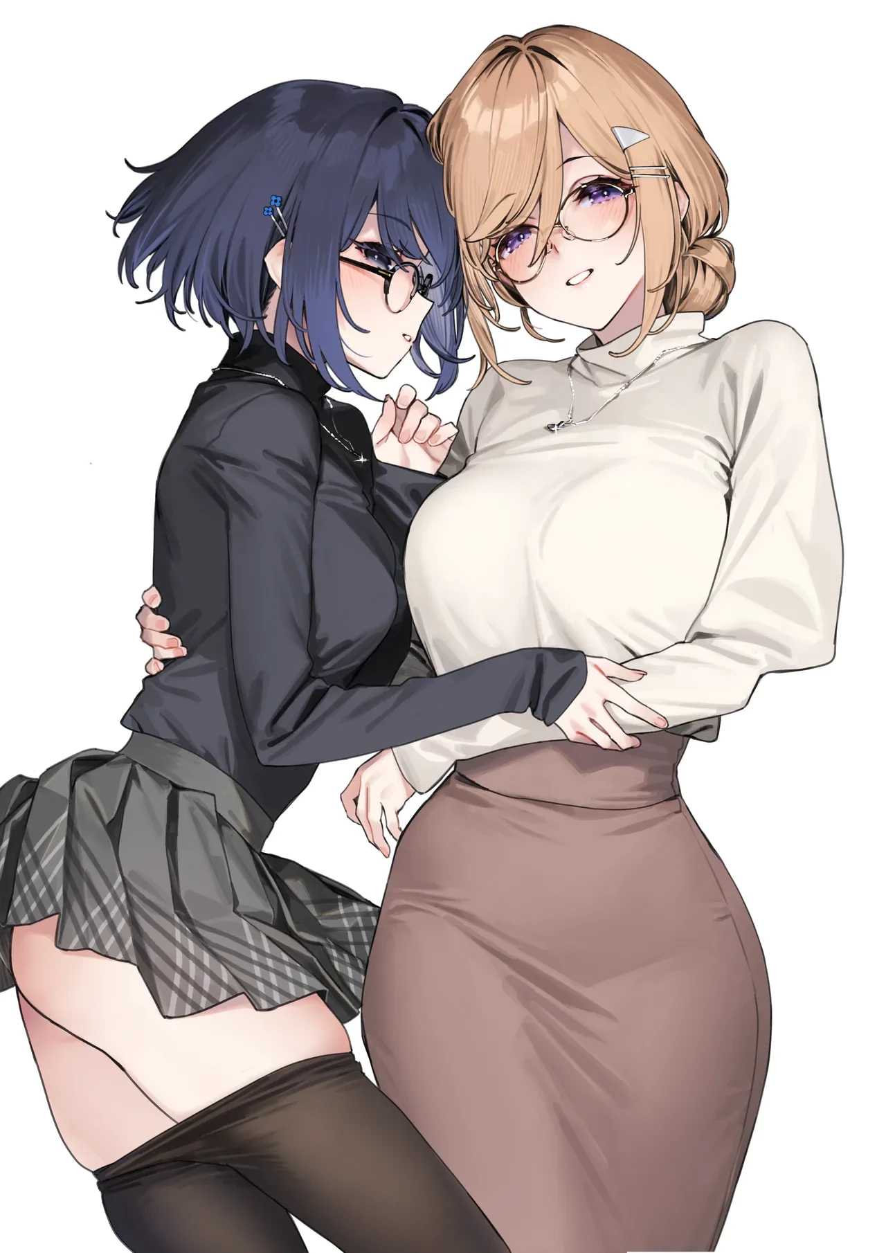 Sister Contrast My Doting Onee-chans and Our Intense Sex Life | Sister Contrast Dekiai Onee-chan to Noumitsu Seikatsu porn comic picture 69