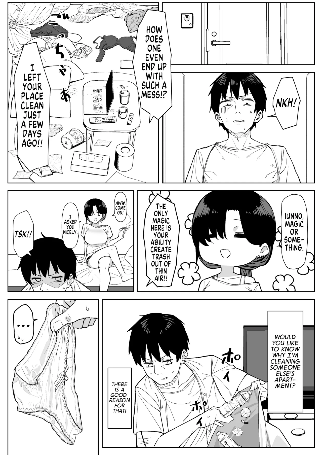 Sloppy OL Neighbour | Darashinai tonari no OL porn comic picture 3