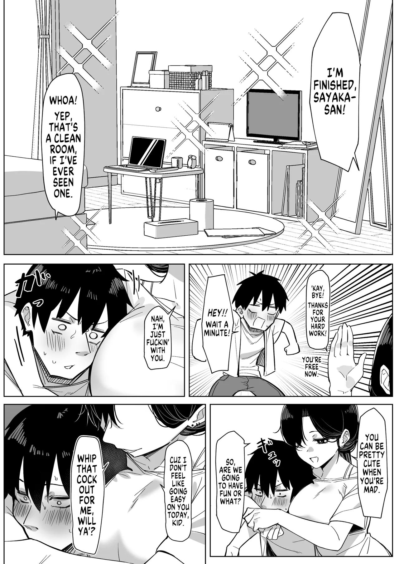 Sloppy OL Neighbour | Darashinai tonari no OL porn comic picture 4