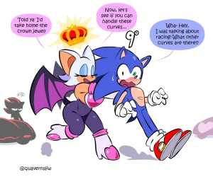 Sonic x Rouge porn comic picture 1