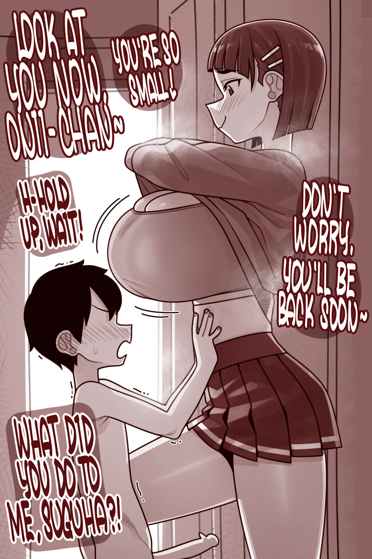 Suguha x li'l Kirito ZURI porn comic picture 1