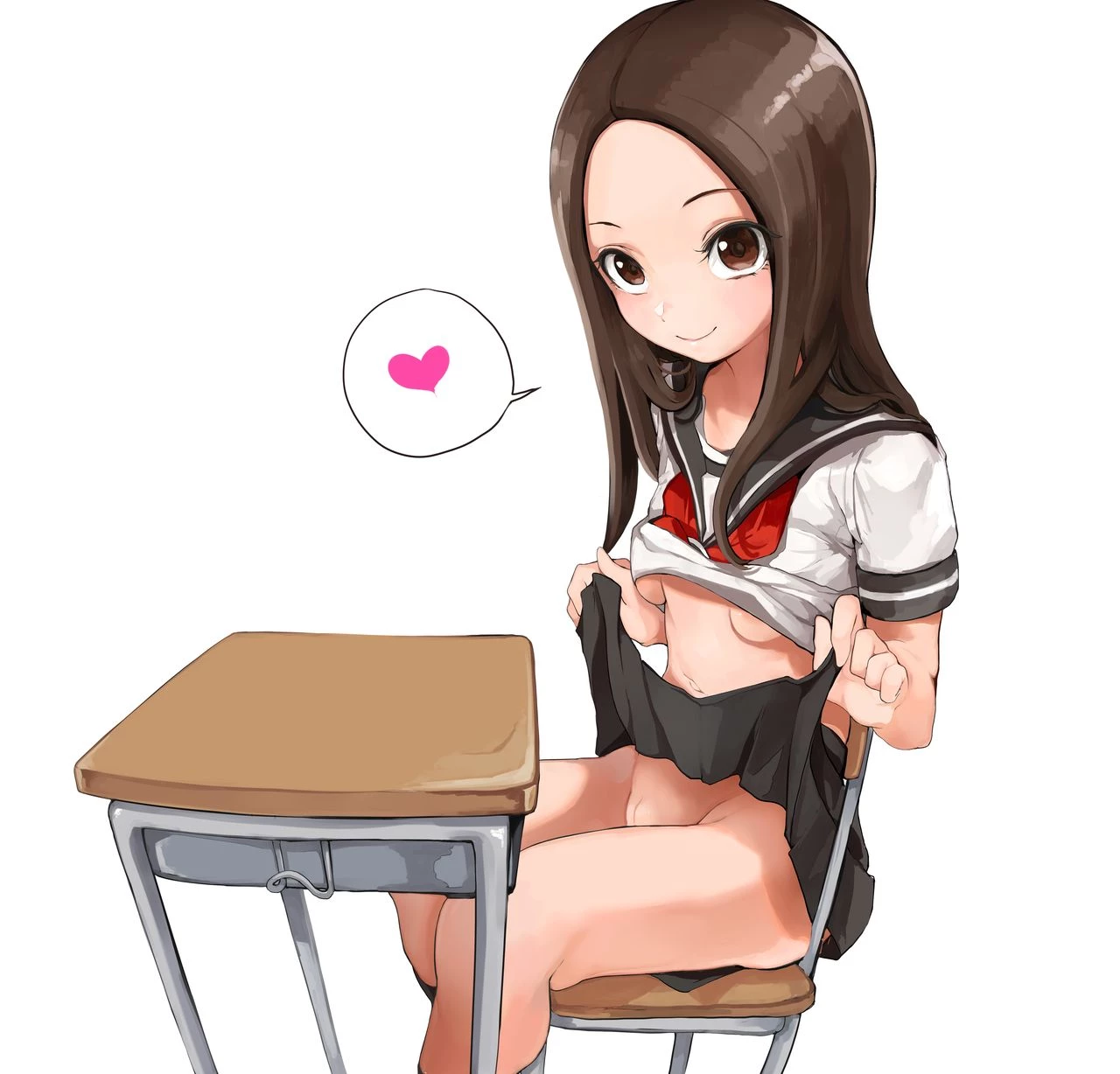 Takagi-san Dickgirl porn comic picture 2