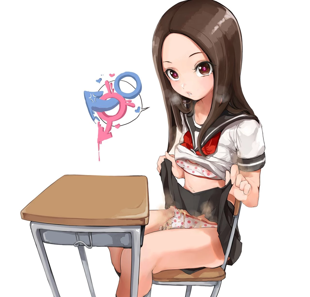 Takagi-san Dickgirl porn comic picture 7