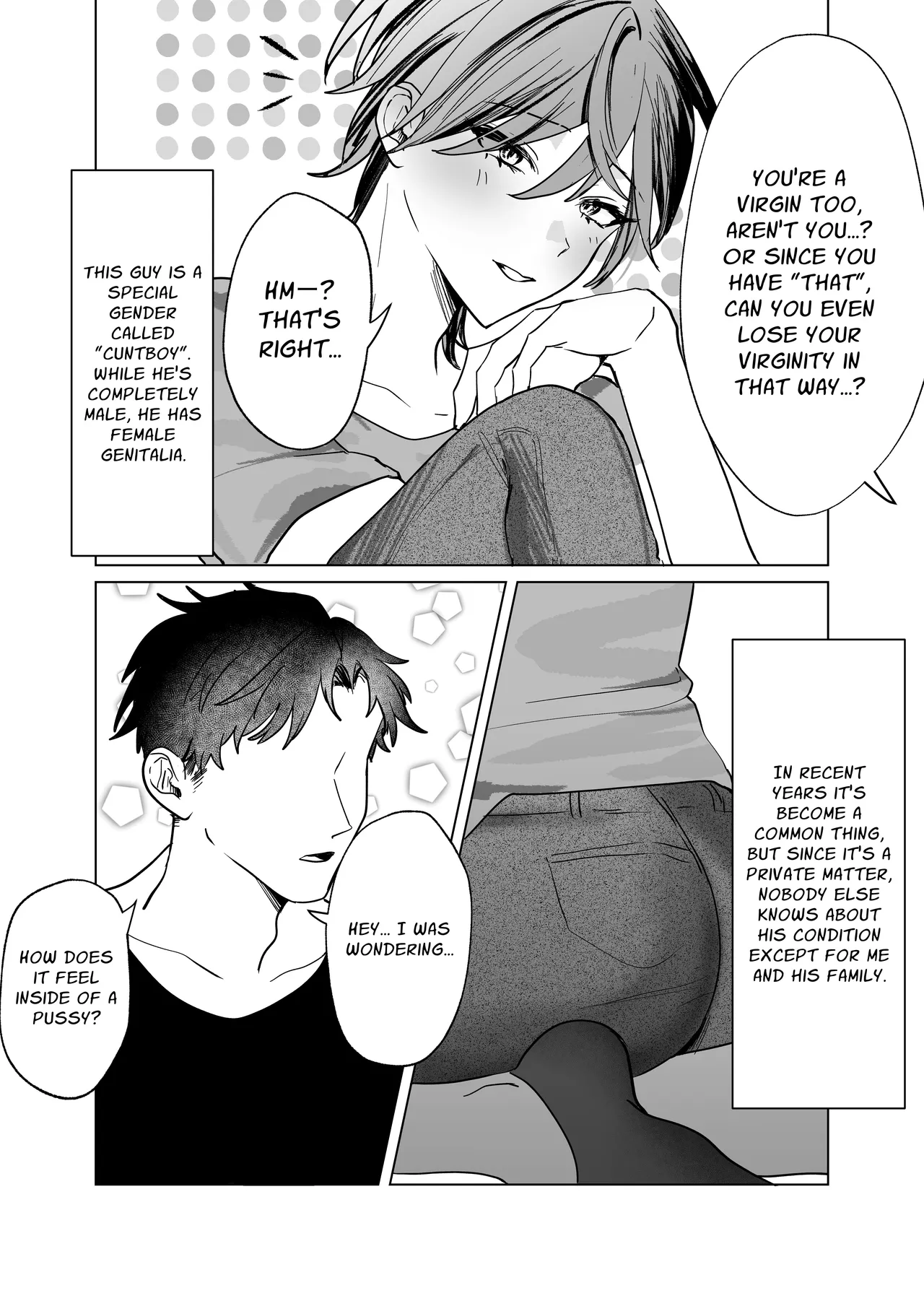Taking Care Of My Cuntboy Friend's Private Parts porn comic picture 5