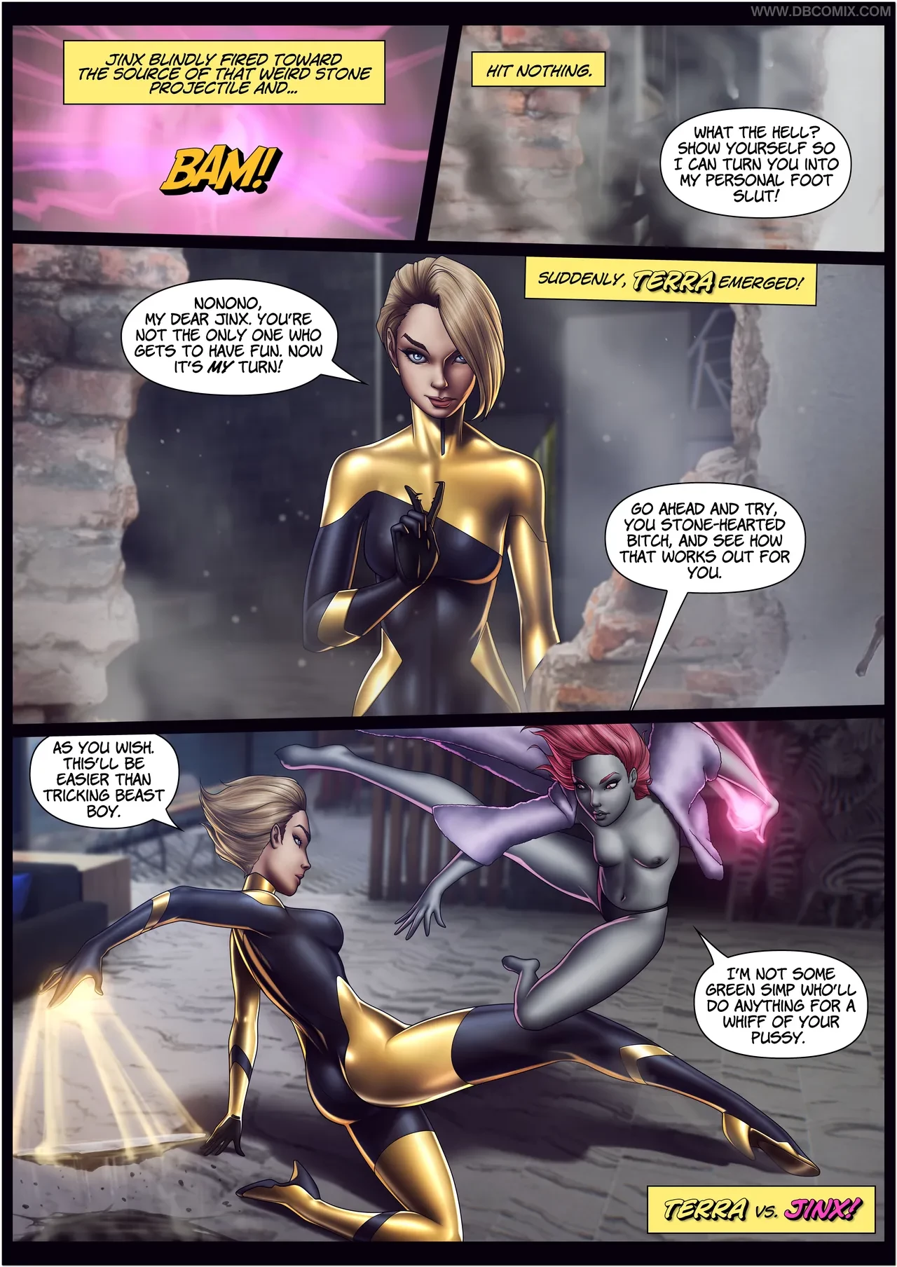 Teen Titans Jinx porn comic picture 18
