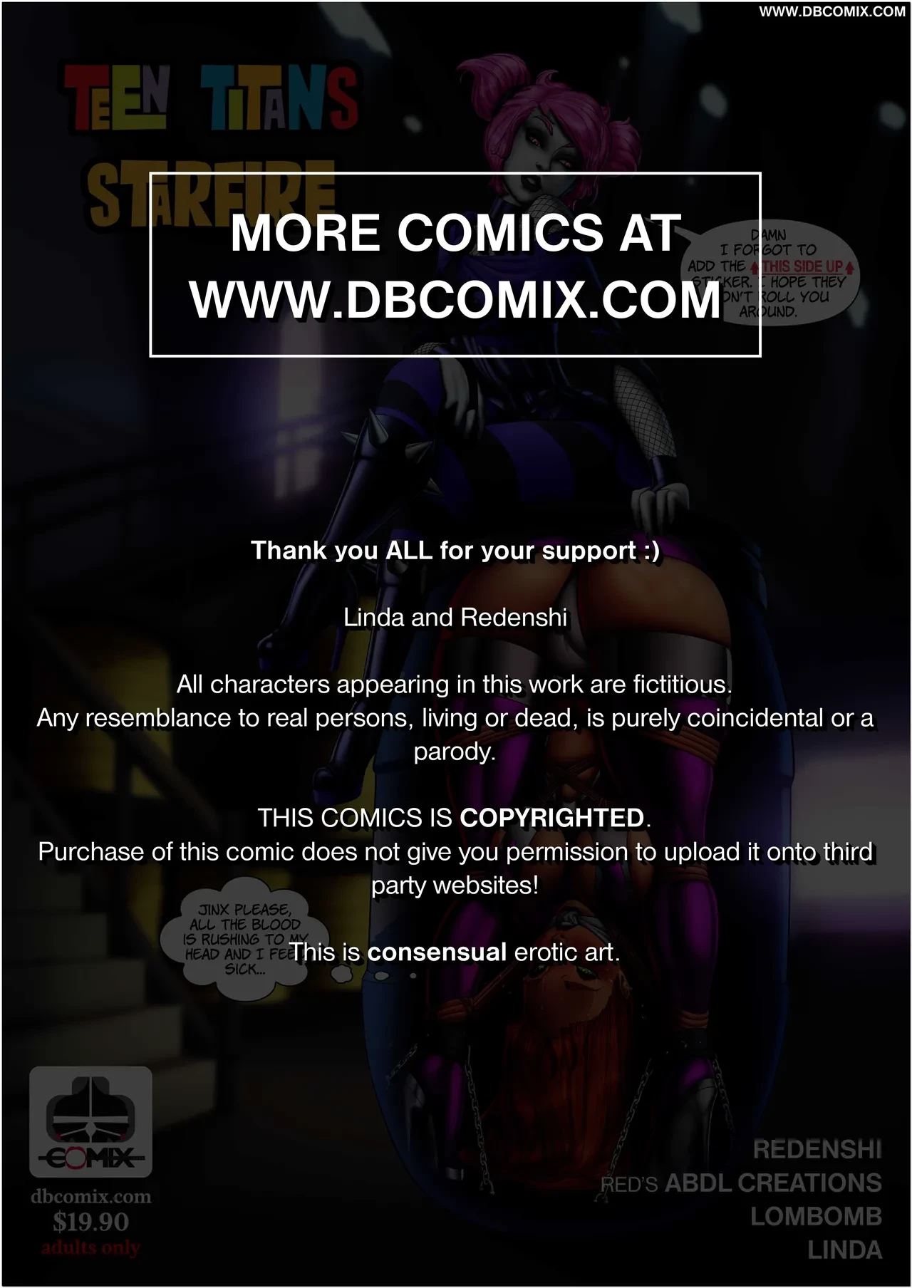 Teen Titans Jinx porn comic picture 32