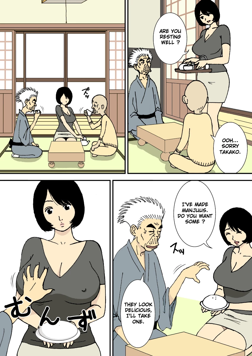 The Grandfather, the Father-in-Law, the Stepson and the Big-Breasted Bride | Ojii-chan to Gifu to Giri no Musuko to, Kyonyuu Yome porn comic picture 22