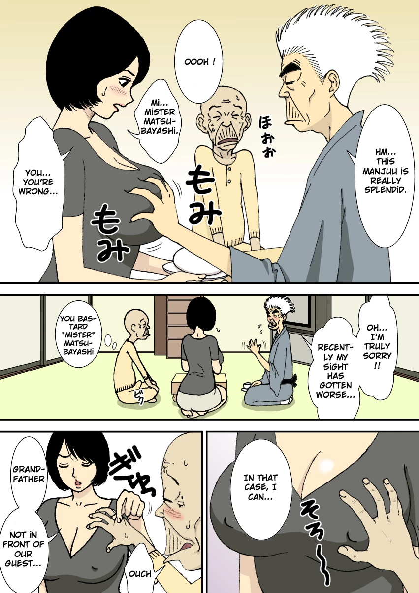 The Grandfather, the Father-in-Law, the Stepson and the Big-Breasted Bride | Ojii-chan to Gifu to Giri no Musuko to, Kyonyuu Yome porn comic picture 23