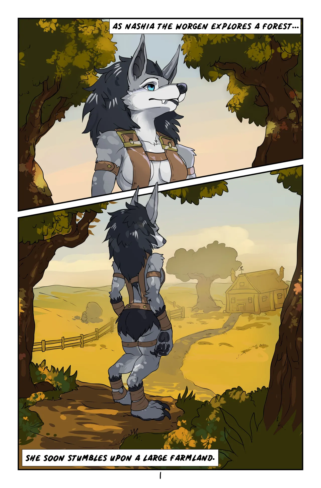 The Many Adventures of Nashia The Worgen: A New Helper porn comic picture 2