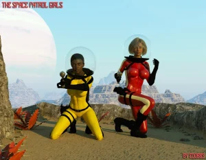 The Space Patrol Girls porn comic picture 1