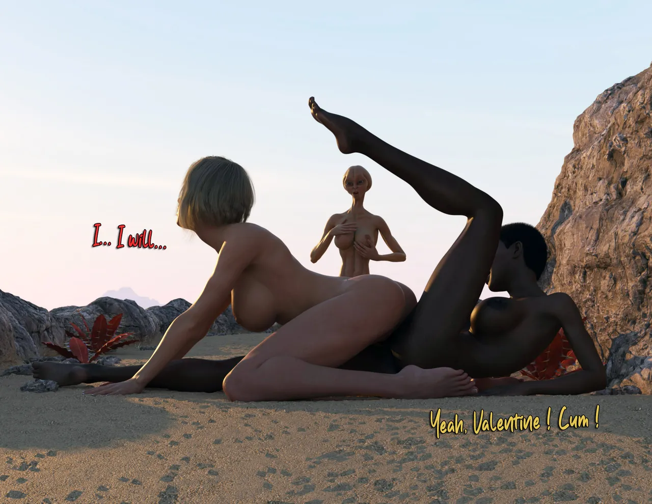 The Space Patrol Girls porn comic picture 17