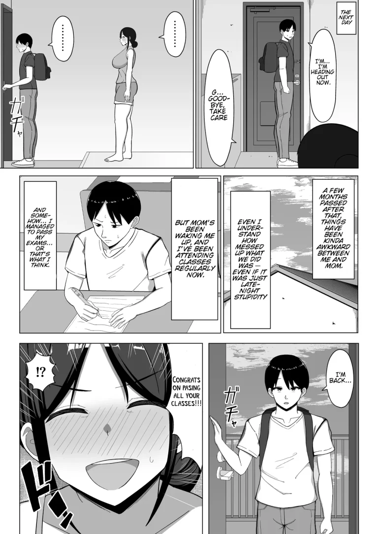 The story of how I ended up living with my mom in a four-and-a-half tatami room porn comic picture 22