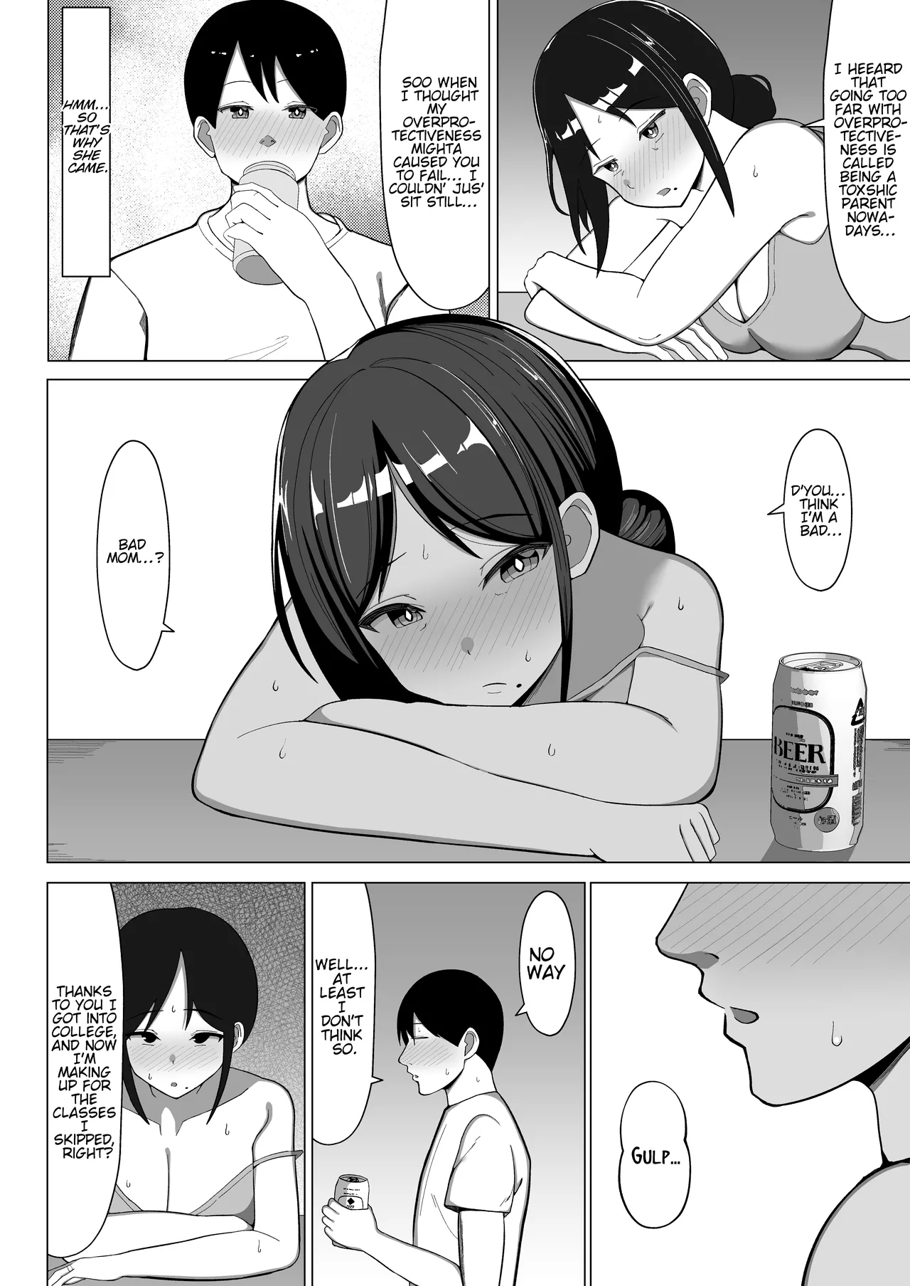 The story of how I ended up living with my mom in a four-and-a-half tatami room porn comic picture 25