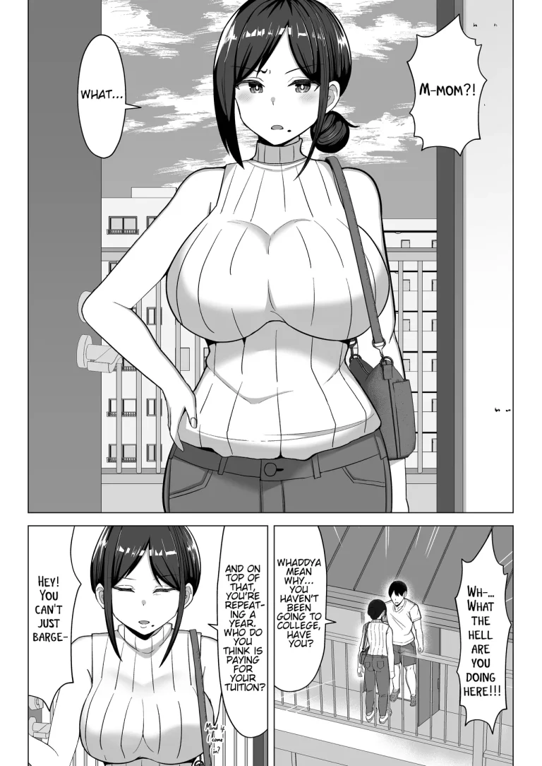 The story of how I ended up living with my mom in a four-and-a-half tatami room porn comic picture 3