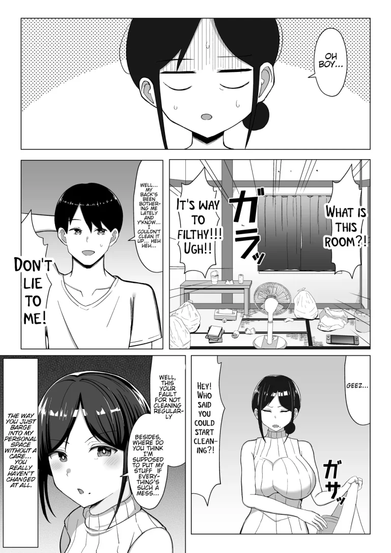 The story of how I ended up living with my mom in a four-and-a-half tatami room porn comic picture 4