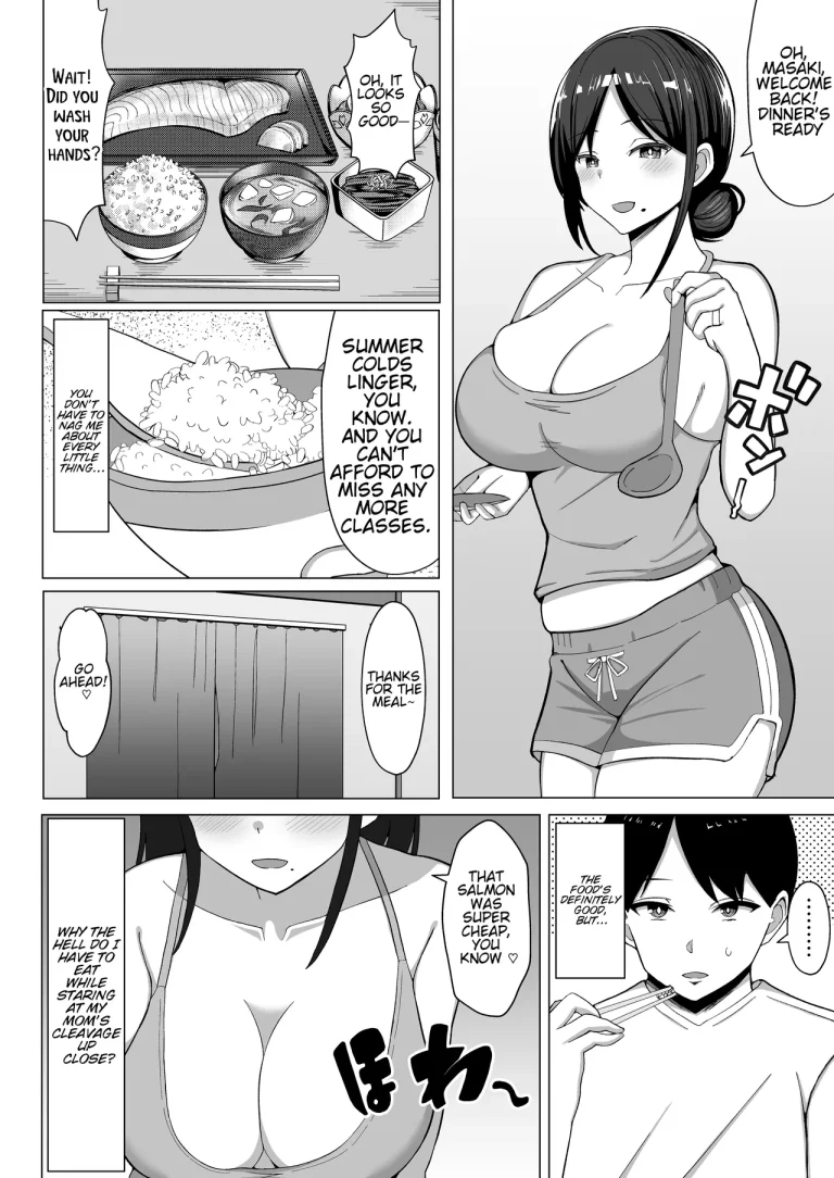 The story of how I ended up living with my mom in a four-and-a-half tatami room porn comic picture 7