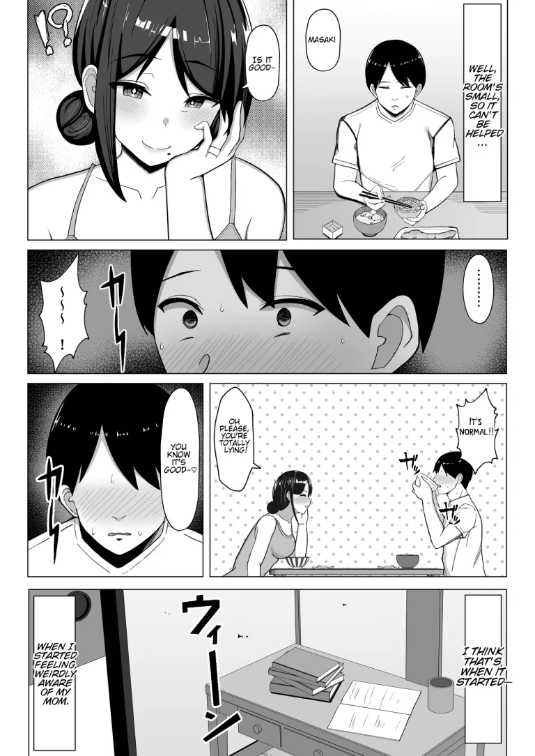 The story of how I ended up living with my mom in a four-and-a-half tatami room porn comic picture 8