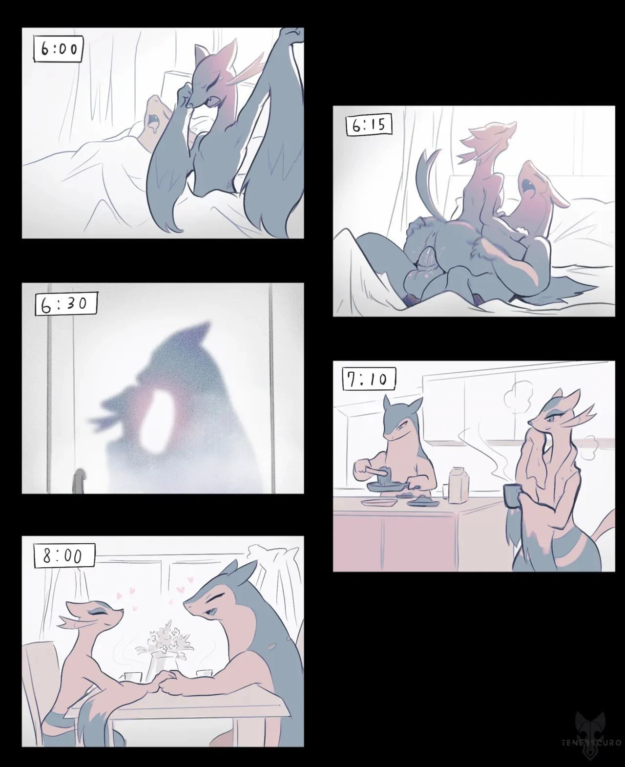 Typhlosion x Mienshao porn comic picture 2
