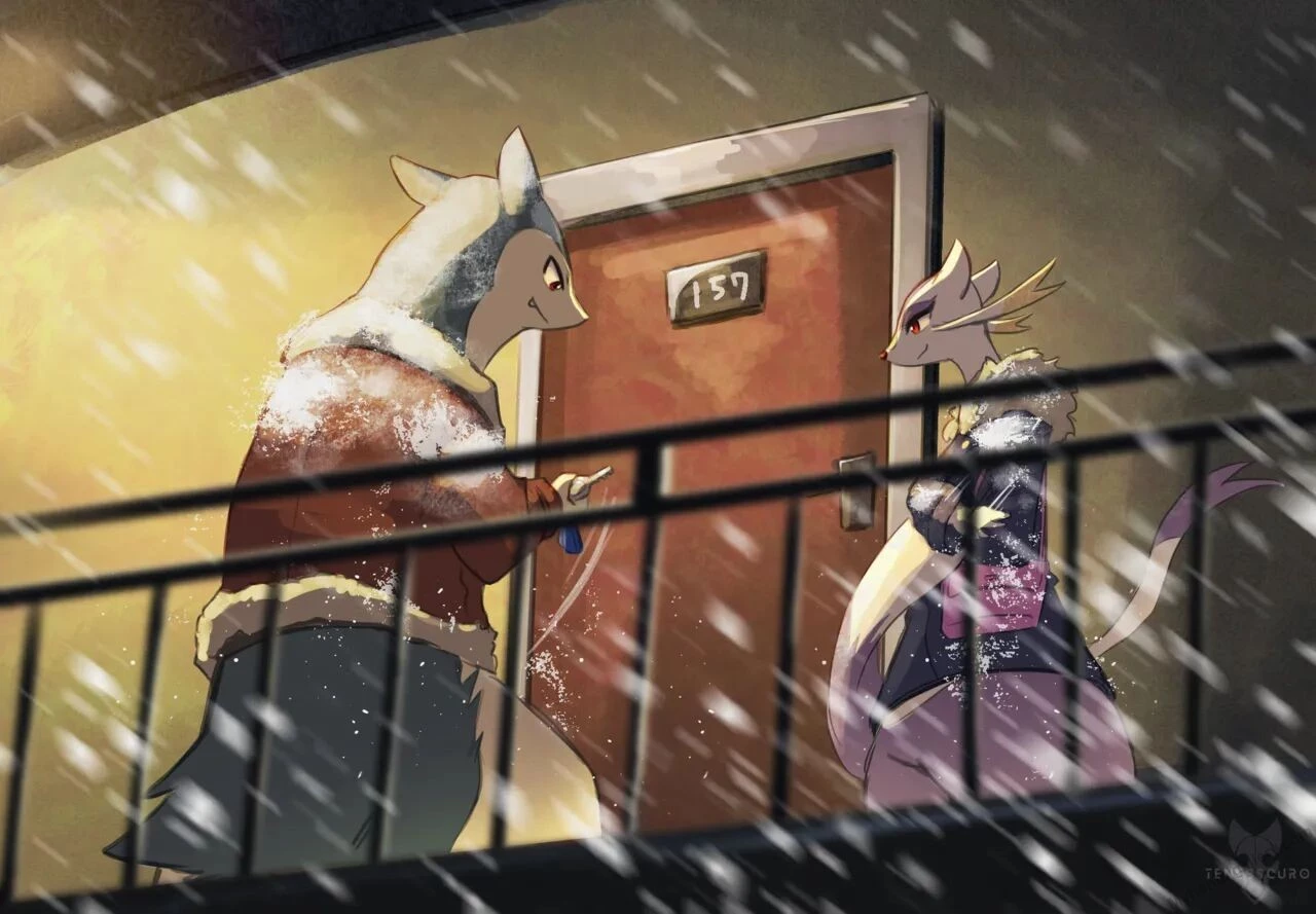 Typhlosion x Mienshao porn comic picture 4