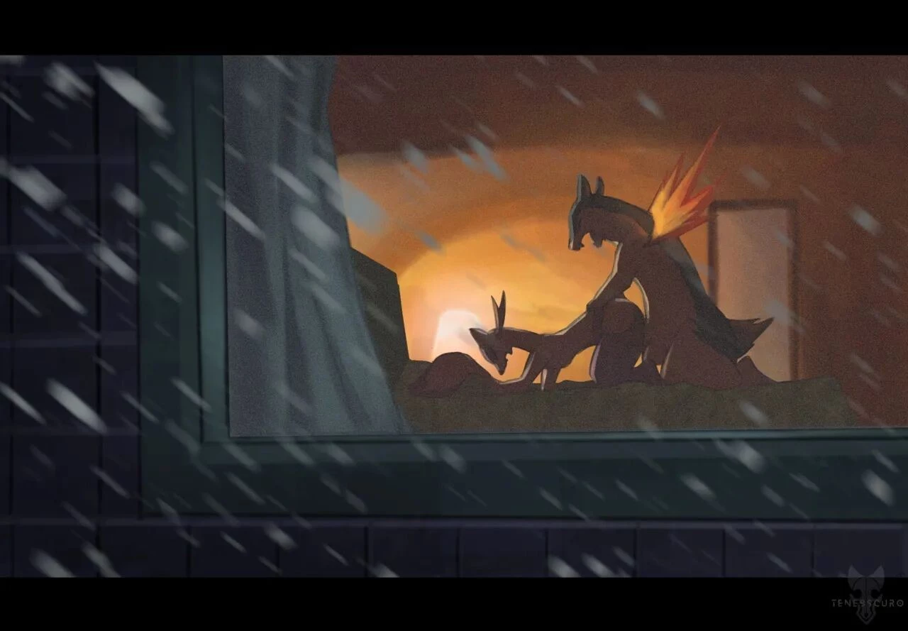 Typhlosion x Mienshao porn comic picture 6