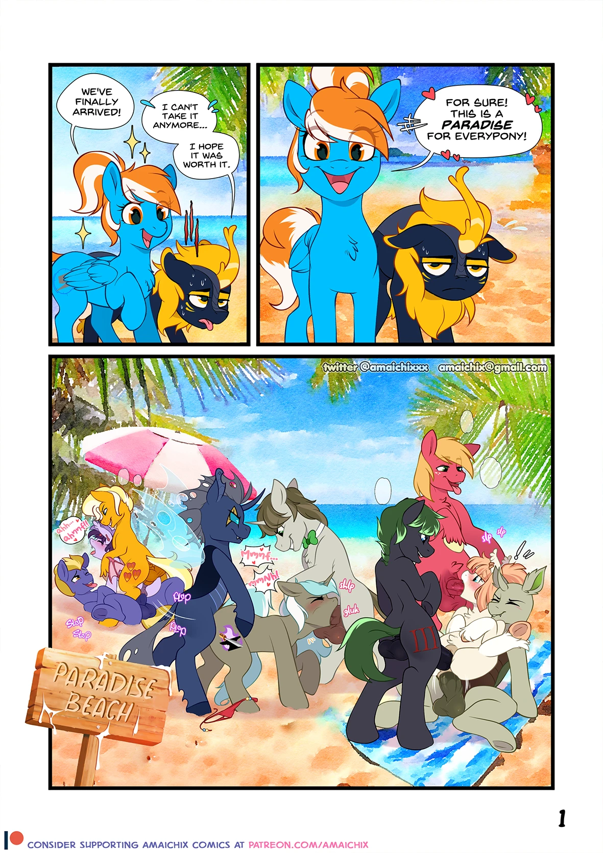Welcome to... Paradise Beach!! porn comic picture 2