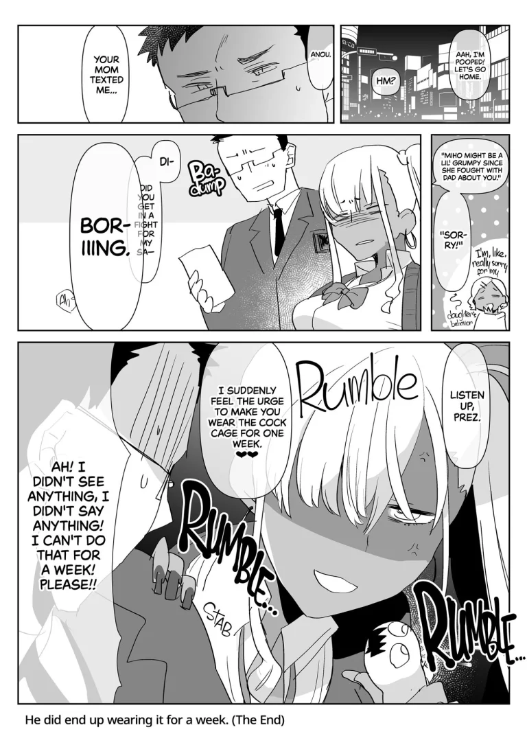 What Happens When Your Tan Gyaru Futa Girlfriend Is in a Bad Mood and Invites You To Karaoke... | Kigen no Warui Kuro Gal Futanari Kanojo ni Karaoke ni Yobidasareta Kekka... porn comic picture 28