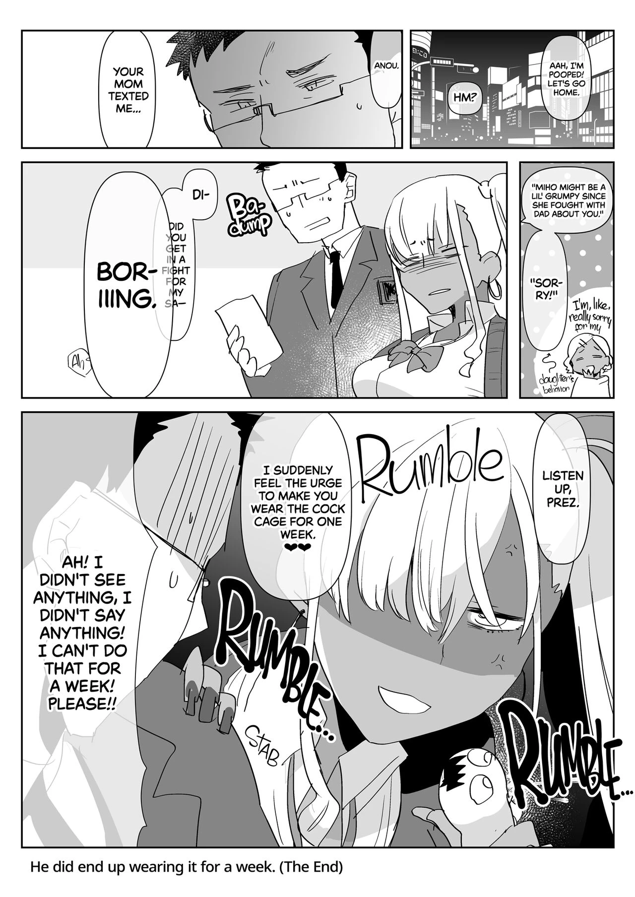What Happens When Your Tan Gyaru Futa Girlfriend Is in a Bad Mood and Invites You To Karaoke... | Kigen no Warui Kuro Gal Futanari Kanojo ni Karaoke ni Yobidasareta Kekka... porn comic picture 28