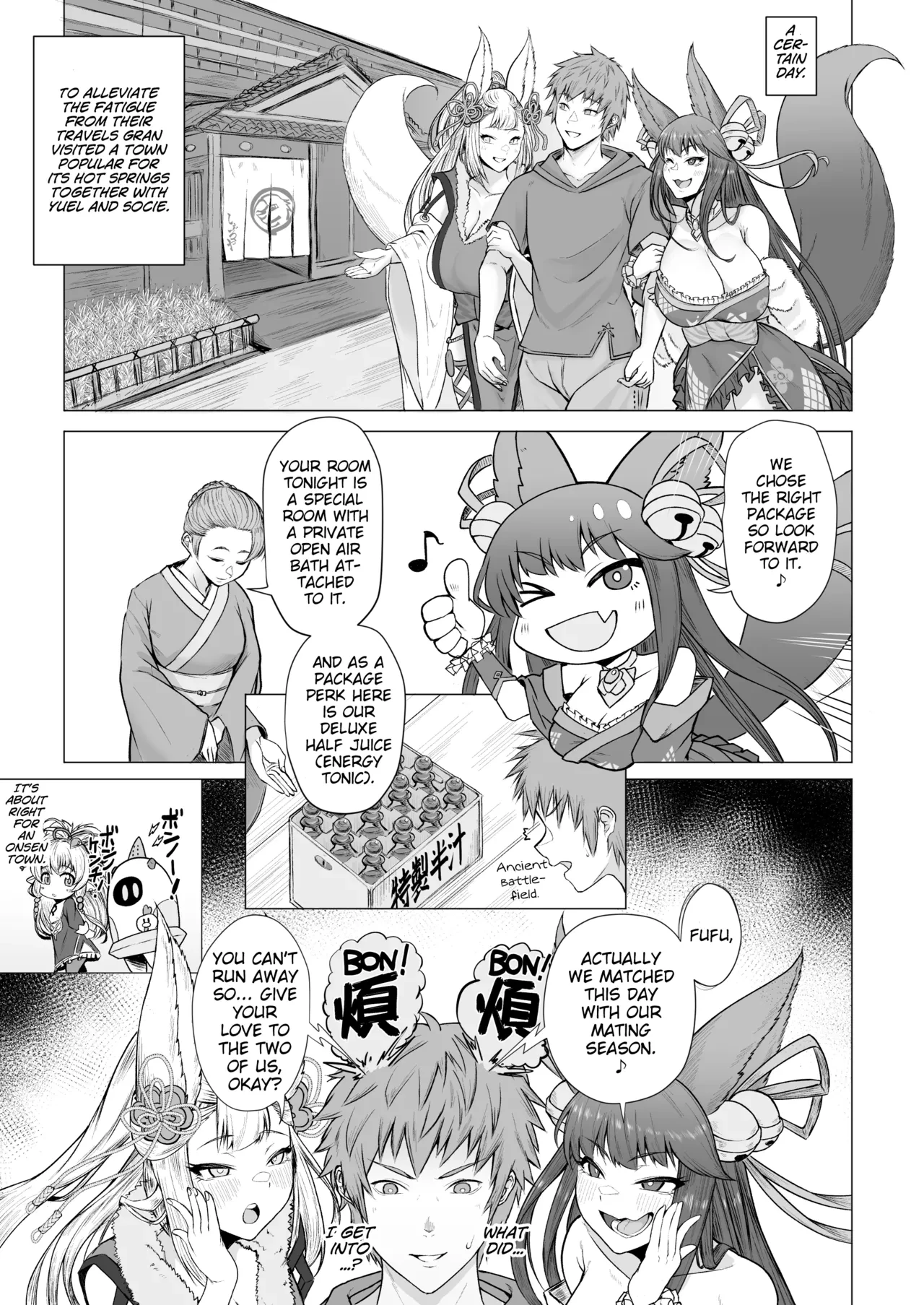 Yuel to Societte no Hatsujouki Jijou porn comic picture 2