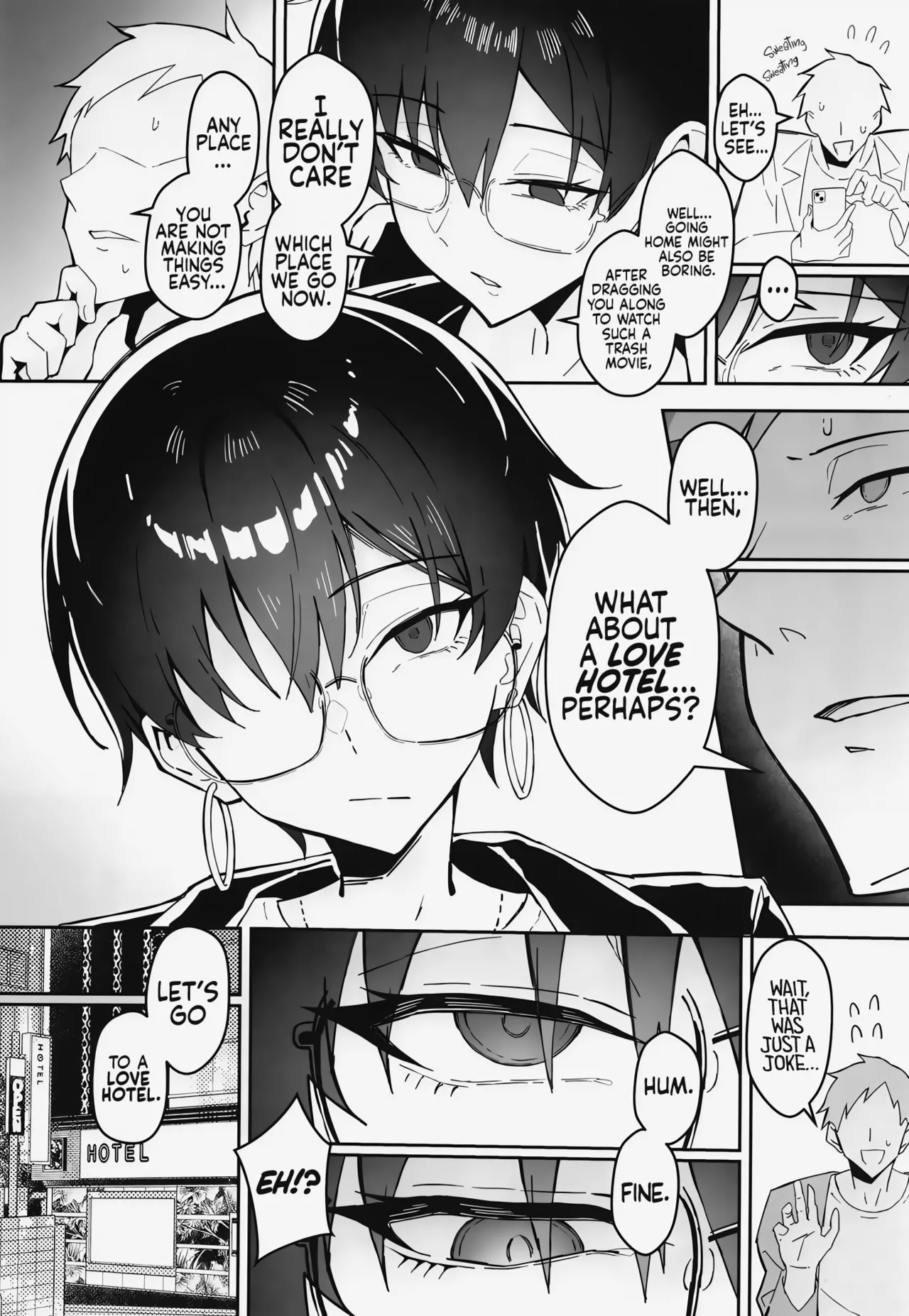 A Boring Date with My Blunt, Boyish Babe and Her Hidden Assets - 不愛想な隠れ巨乳ボーイッシュ彼女と退屈なデート porn comic picture 7