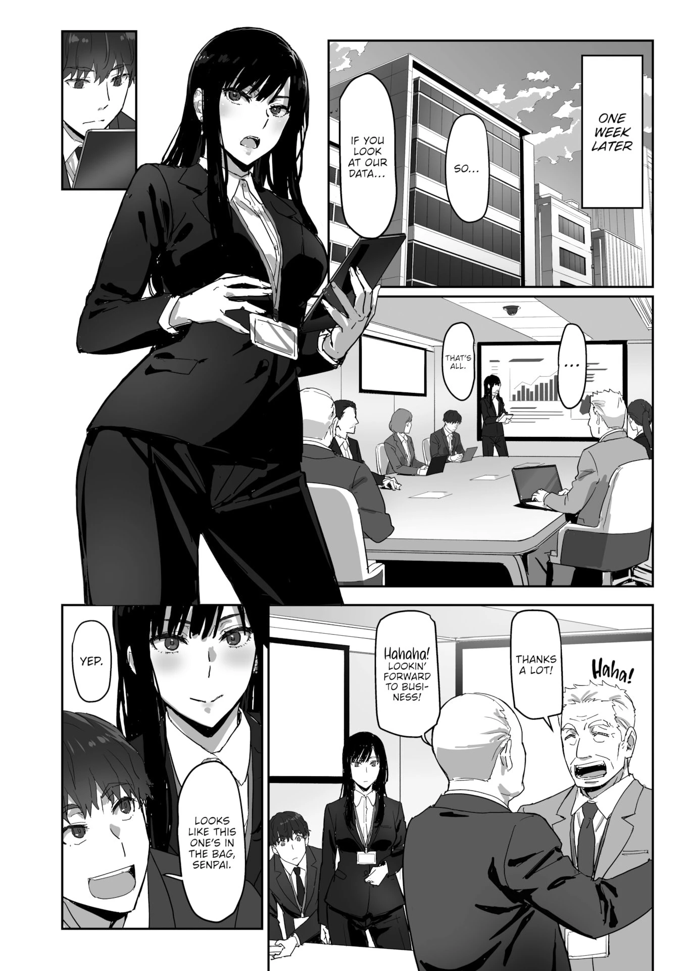 A Capable Senpai and Her Fuckable New Hire - しごデキ先輩とヤれる新人くん porn comic picture 12