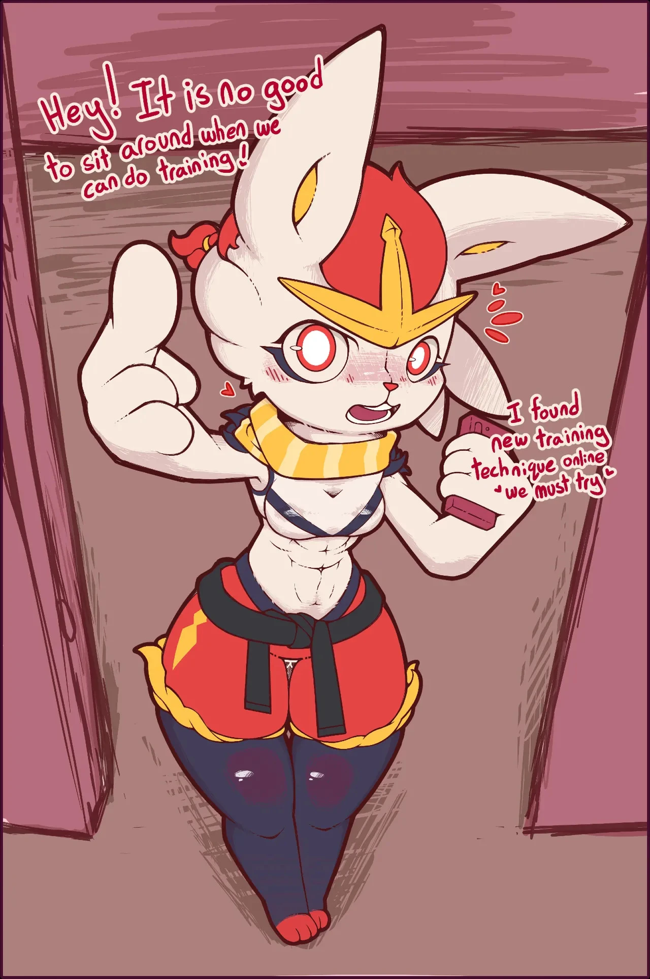 A Cinderace Special Training porn comic picture 1