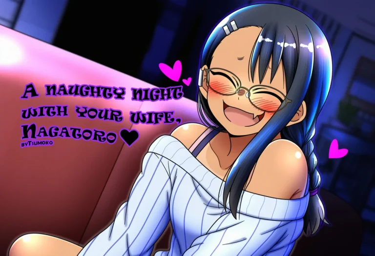 A naughty night with your wife, Nagatoro♥ porn comic picture 1