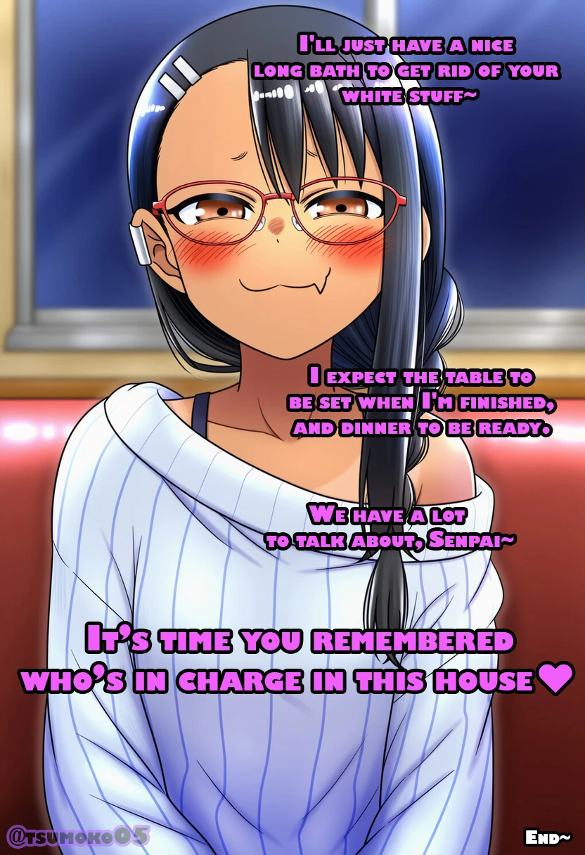 A naughty night with your wife, Nagatoro♥ porn comic picture 14