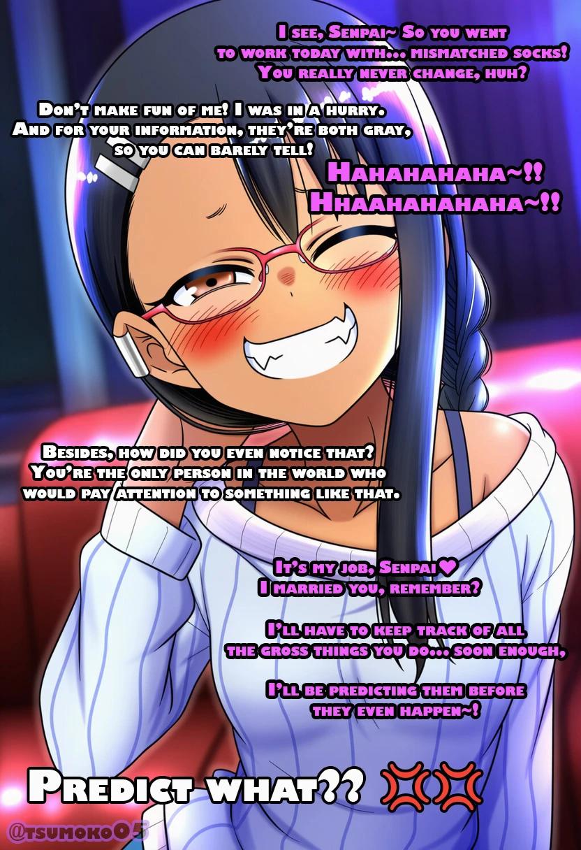 A naughty night with your wife, Nagatoro♥ porn comic picture 2