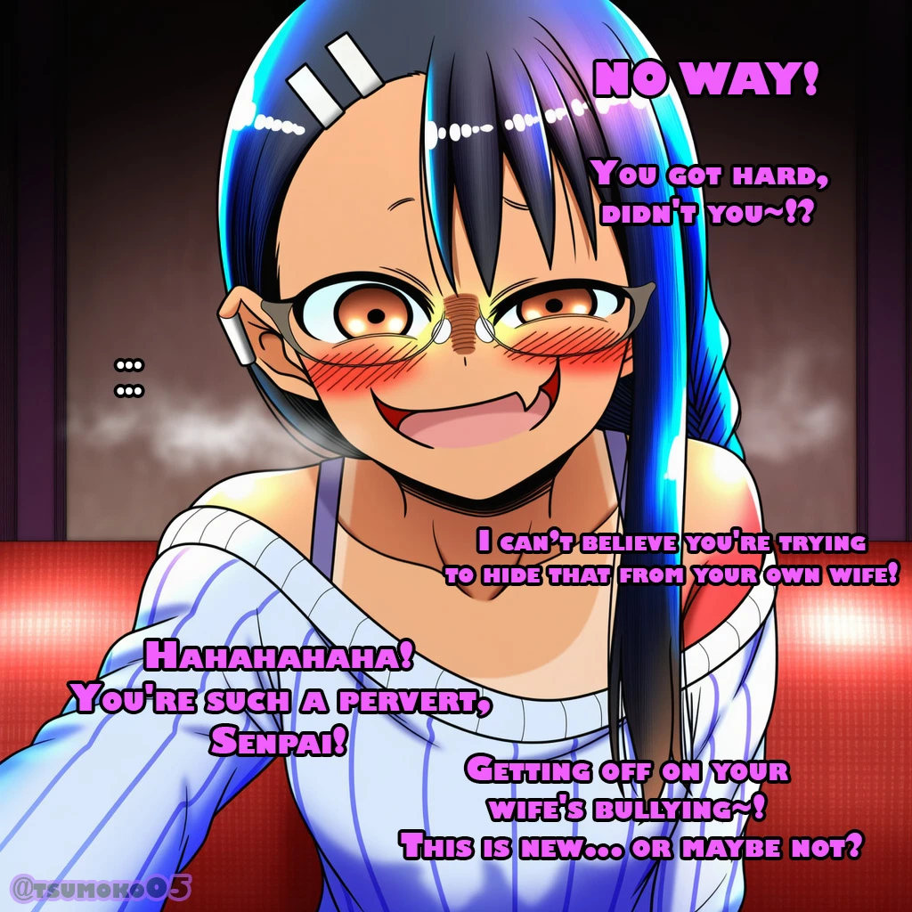 A naughty night with your wife, Nagatoro♥ porn comic picture 8