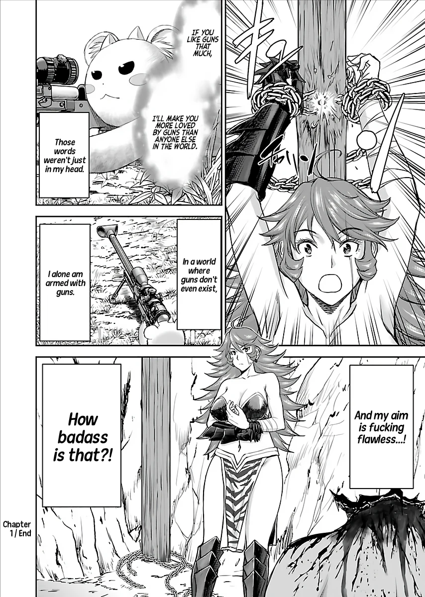 A Sniper from Another World is Turned into The Female Warrior's Fluffy Pet Chapter 1 porn comic picture 37