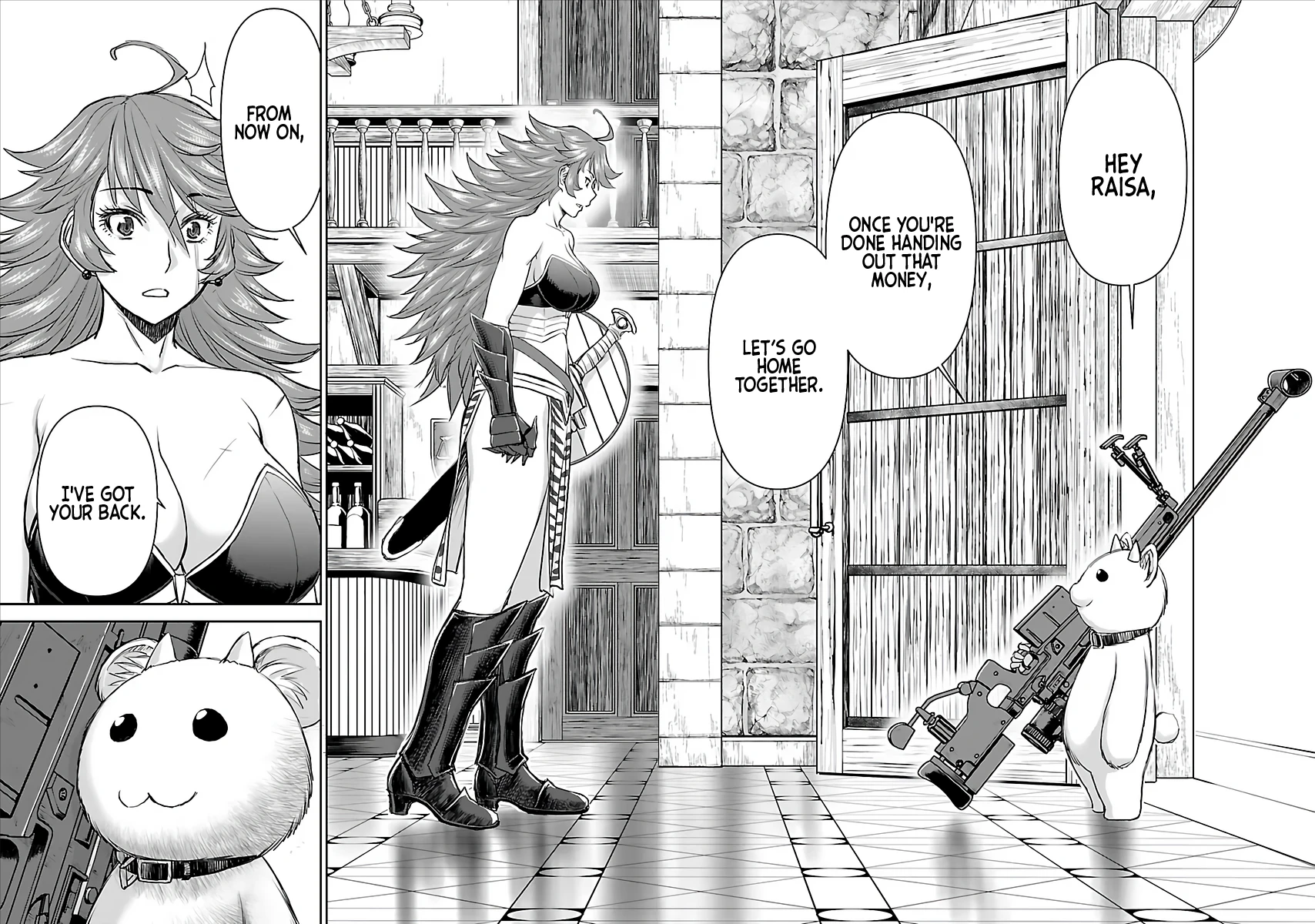 A Sniper from Another World is Turned into The Female Warrior's Fluffy Pet Chapter 2 porn comic picture 18