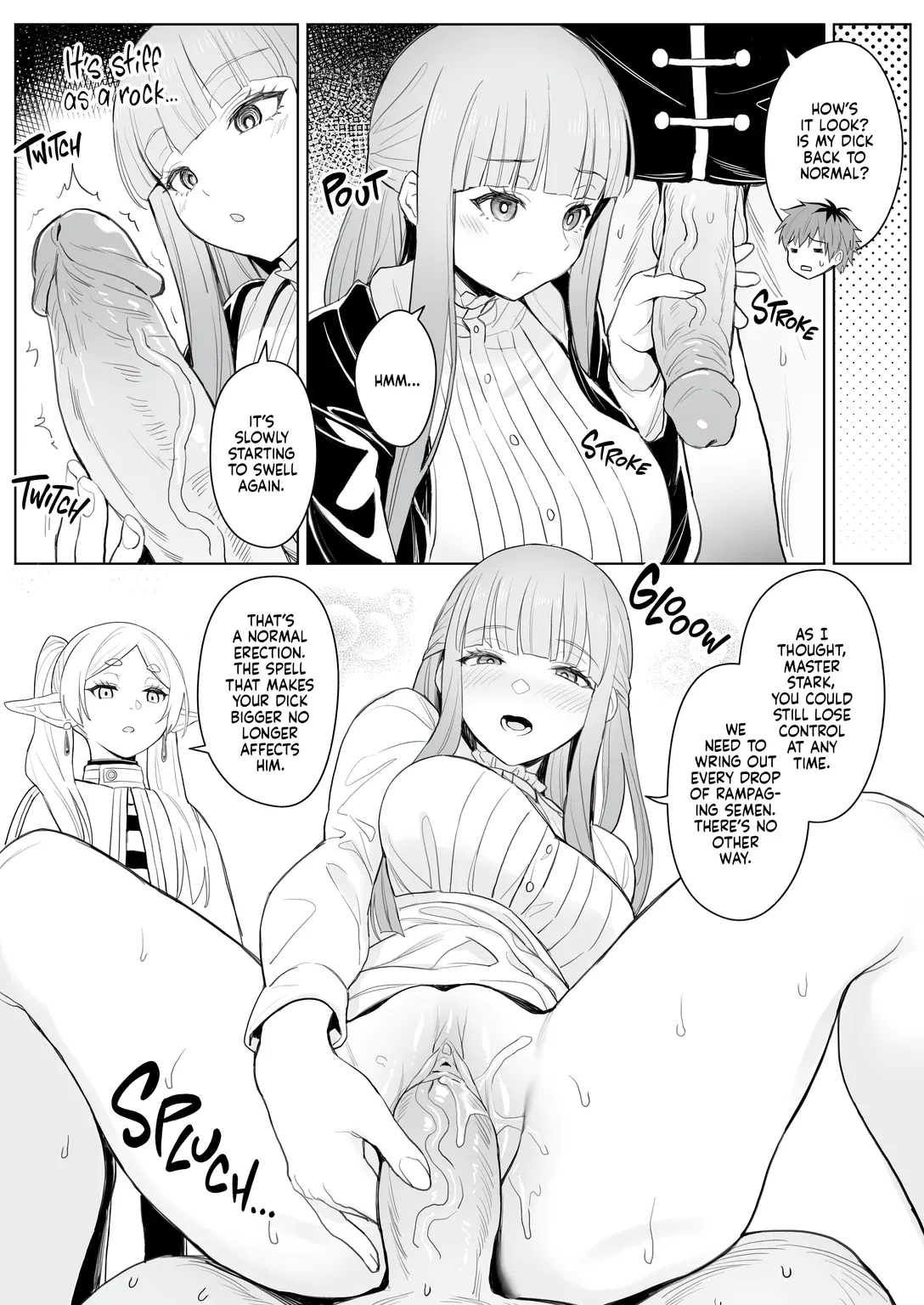 A Spell That Makes Your Dick Bigger - ち〇ち〇が大きくなる魔法 porn comic picture 21